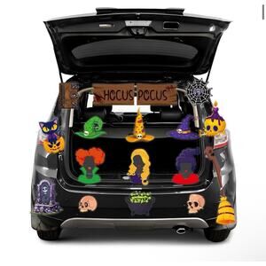 18 PCS Trunk or Treat Car Decorations Kit for SUV and Garage Door Hollyween